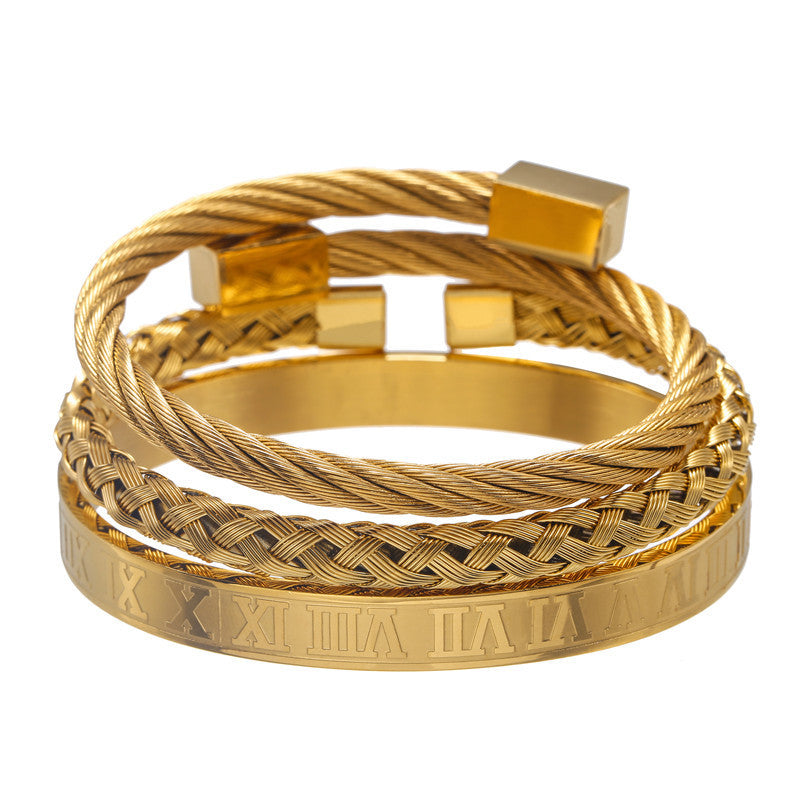 Three Stainless Steel Bracelets™