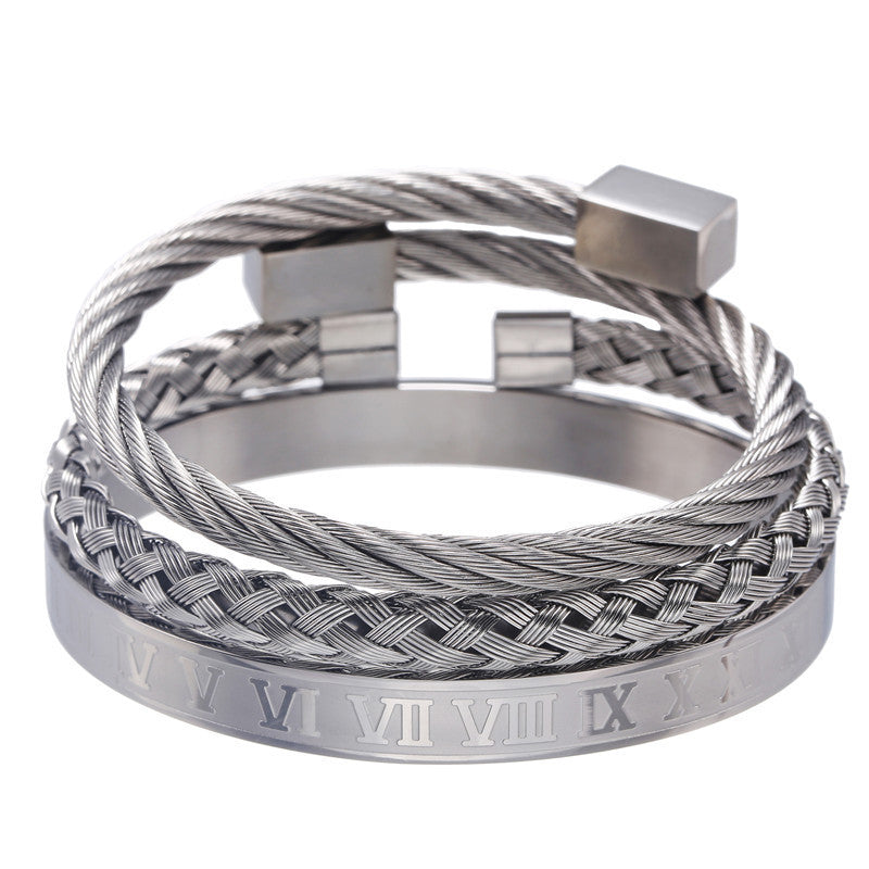 Three Stainless Steel Bracelets™