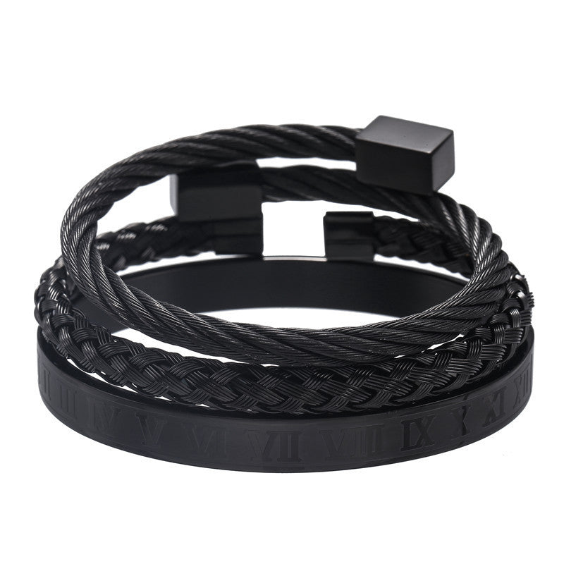 Three Stainless Steel Bracelets™
