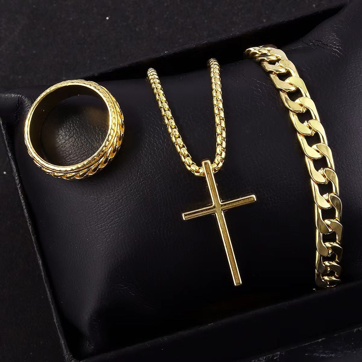 Clarity Cross Necklace Ring Bracelet Suit™